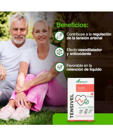  Soria Natural Soria Natural Tensivel Cardiovascular Health Aid Blood Pressure Circulation Blend of Olive Hawthorn and Mistletoe Extracts - 30 Capsules - Buy Online on GoSupps.com