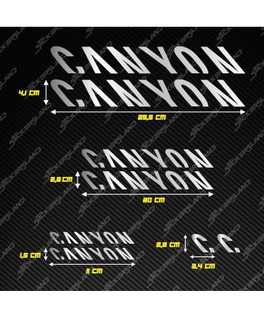 Generic Sticker Set for Canyon MTB - Customizable Decals & Lettering Logos in Various Colors | Perfect Bicycle Stickers for Mountain Bikes - Buy Online on GoSupps.com