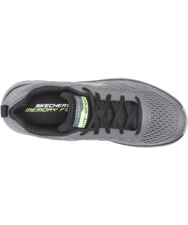 Skechers Men's Charcoal/Black Sports Shoes Size 10 | Lightweight Sneakers - Buy Online on GoSupps.com