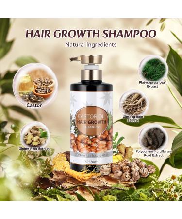 Buy Silvercell Castor Oil Shampoo for Hair Growth | Strengthen Roots & Thicken Hair for Women & Men | Nourishes Dry Hair | 16.91 fl.oz - Buy Online on GoSupps.com