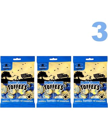  Walkers' Nonsuch Walkers Nonsuch English Creamy Toffees 150g Pack of 3 - Buy Online on GoSupps.com