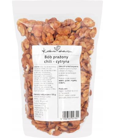  Kuchnia Zdrowia Roasted Bean Chips Lemon Chili Flavour Vegetable and Protein Salty Snack Natural and Crunchy | KUCHNIA ZDROWIA (250g) - Buy Online on GoSupps.com