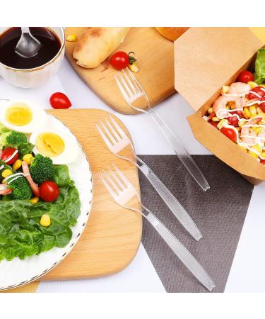 Plastic Forks Ideal for Party Sturdy and Durable BBQ Picnic Home Office and Restaurant Use 100 Pack  - Buy Online on GoSupps.com