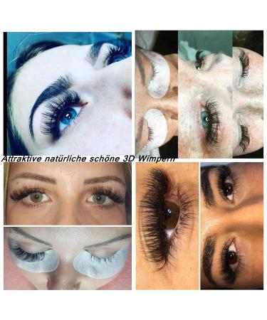 Natural Soft 3D Premade Volume Lashes | C Curl & D Curl Extensions | 0.10mm Thickness | Soft & Lightweight | 8mm to 15mm Length | Oxy Black - Buy Online on GoSupps.com