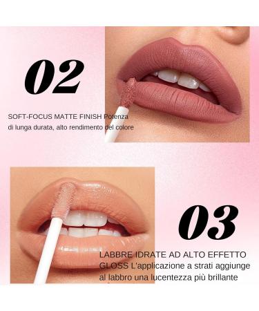 Women's Lip Gloss Set | Long-Lasting Tinted Lip Gloss Set for Women | 6-Piece Lip Pencil Kit for Girls for Everyday Use Travel Teen Birthday Parties - Buy Online on GoSupps.com