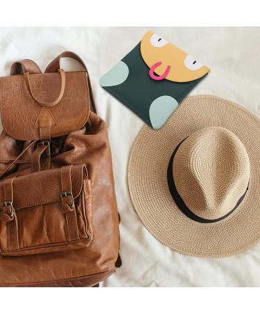 Sanitary Napkins Storage Bag - Feminine Menstruation Pouch for Teen Girls & Women - Green - Buy Online on GoSupps.com