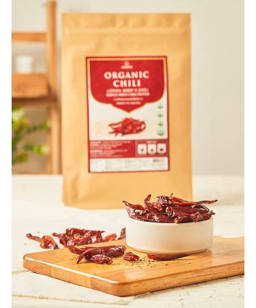 Organic Jinda Dried Chili Peppers 4 Oz - Spicy Flavor for Tom Yum, Pad Thai, Mexican, European, and Asian Recipes - Mild Hot - Buy Online on GoSupps.com