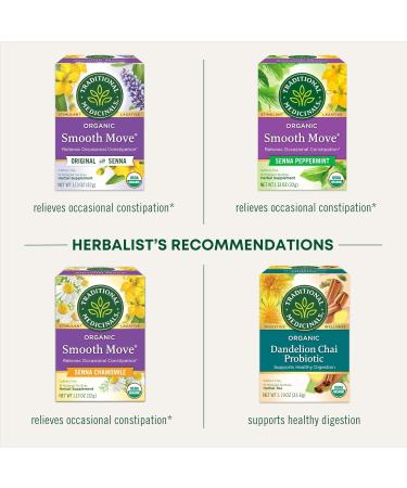 Traditional Medicinals - Smooth Move Laxative Capsules - Contains Organic Senna - Natural Herbal Constipation Relief - 50 Capsules (3 Pack) Smooth Move Capsules 50 Ounce (Pack of 3) - Buy Online on GoSupps.com