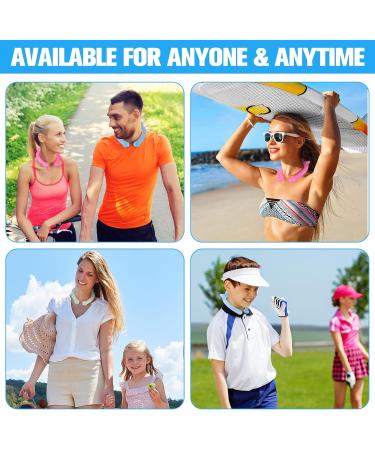 3 Pcs Reusable Cooling Neck Wraps - Hands Free Gel Ice Pack for Neck Heat Relief | Wearable Neck Cooler for Summer Outdoor Sports - Freeze Below 64 F - Buy Online on GoSupps.com