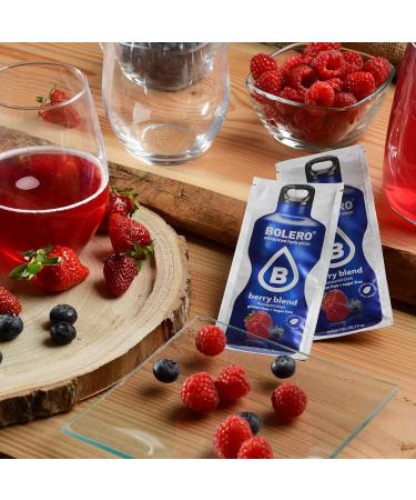 Bolero Drinks Berry Blend - Sugar-Free Beverage Powder (12x3g) | Stevia Sweetened | Vitamin C | Diabetic Friendly & Refreshing Berry Flavor - Buy Online on GoSupps.com