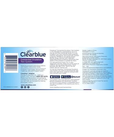 Clearblue Connected Ovulation Test System - Bluetooth enabled with 40 Advanced Digital Tests - Buy Online on GoSupps.com
