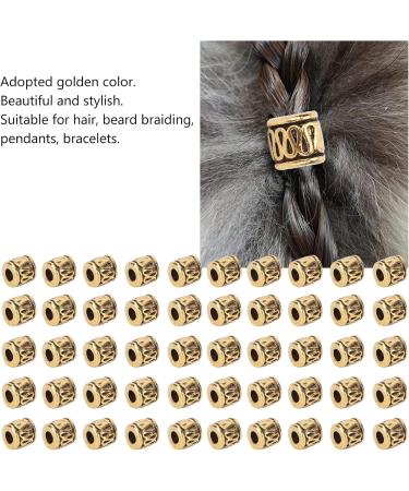 Dreadlocks Hair Beads Hair Braiding Rings Unique Pattern for DIY Jewelry for Daily Wear - Buy Online on GoSupps.com