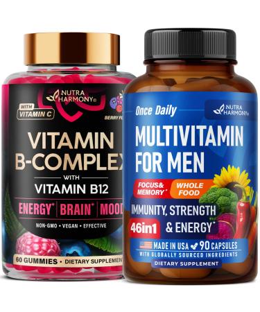 NUTRAHARMONY Vitamin B-Complex Gummies & Multivitamins for Men