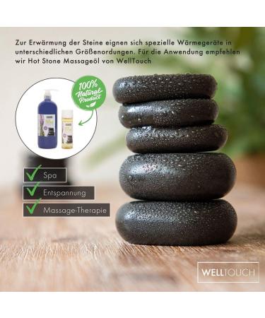 Hot Stone Massage Stones Set - 18 Basalt Stones for Wellness & Therapy | Decorative Bamboo Box | Ideal for Relaxation & Heat Treatment - Buy Online on GoSupps.com