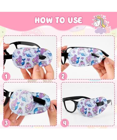 8 Pack Cartoon Eye Patches for Kids - Reusable Amblyopia Strabismus Eyewear for Girls - Buy Online on GoSupps.com