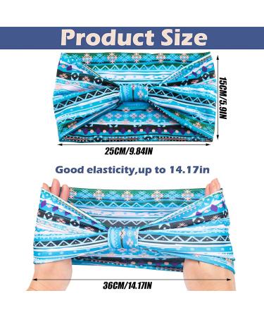 Yeshan African Headbands for Women - Wide Boho Headwraps Pack of 8 - Non Slip Turban for Hair - Perfect for Sports, Yoga, and Workouts - Buy Online on GoSupps.com