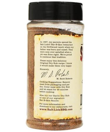Salt Lick Original Dry Rub Seasoning 12 oz - BBQ Pit & Grill Seasoning (Pack of 1) - Buy Online on GoSupps.com