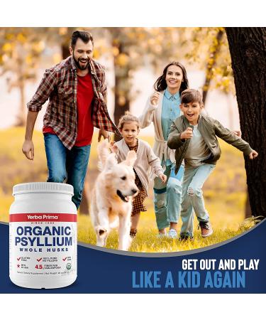 Yerba Prima Organic Psyllium Whole Husks Colon Cleanser - 20 oz - Natural Daily Dietary Fiber Supplement 20oz Colon Cleanser Regularity  Detox Cleansing Support Gluten Free Non GMO Vegan - Buy Online on GoSupps.com