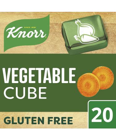 Knorr Vegetable Gluten-Free Stock Cubes for Rich Flavour in Vegetarian Meals - 20 x 10g - Buy Online on GoSupps.com