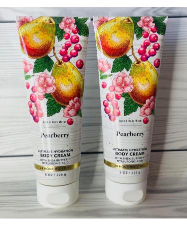 Bath & Body Works Pearberry Ultimate Hydration Body Cream 8 Ounces Pack of 2 - Buy Online on GoSupps.com