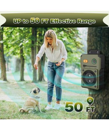 Bubbacare Anti Barking Device Ultrasonic Dog Barking Device with 3 Modes Up to 50FT Effective Control Range IPX4 Waterproof Sonic Anti Bark Device for Outdoor Indoor Use Green - Buy Online on GoSupps.com