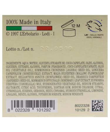 LErbolario Honeysuckle Perfumed Body Cream 5.7 oz - Floral Citrus Body Lotion with Jojoba Oil - Moisturizing & Cruelty-Free - International Shipping Available - Buy Online on GoSupps.com