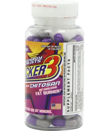 Stacker 3 Fat Burner with Chitosan - 100 Capsules Bottle - Buy Online on GoSupps.com