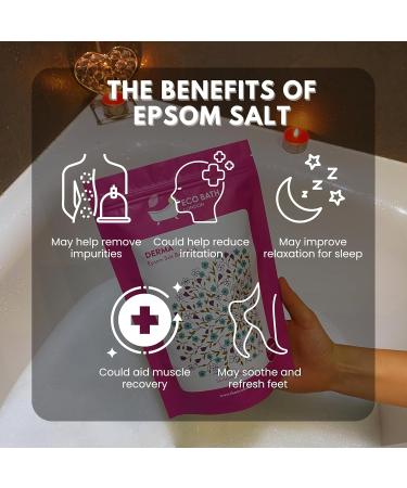 Eco Bath London Derma Bittersalz 500g - Sandalwood & Bergamot Magnesium Bath Salt for Post-Workout Relaxation - Buy Online on GoSupps.com