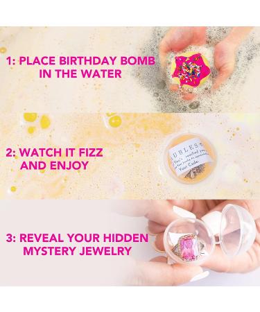 Surprise Jewelry Birthday Cake Bath Bomb | Made in USA | Handmade | Bubble Spa Bath | Ring Size 08 - Buy Online on GoSupps.com