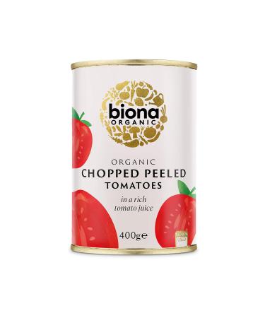 Biona Organic Chopped Peeled Tomatoes 400g Tomato 400 g (Pack of 1)