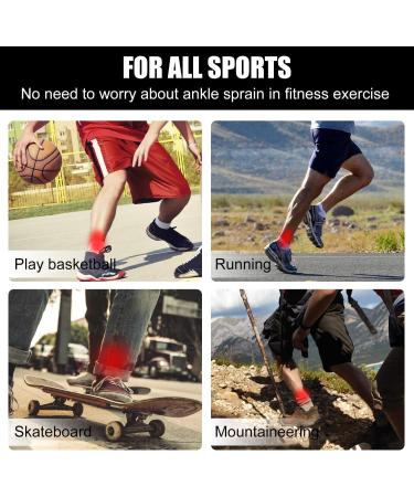 4 Pairs Neuropathy Socks Compression Socks for Women & Men Ankle Support Brace Plantar Fasciitis Socks for Sprained Ankle Pain Relief 5-7.5 Black&White - Buy Online on GoSupps.com