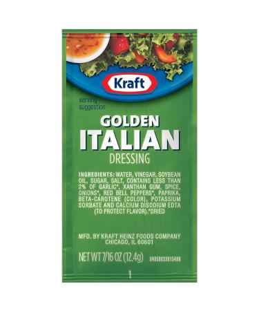 Kraft Golden Italian Salad Dressing Single Serve Packet (0.44 oz Packets Pack of 200)