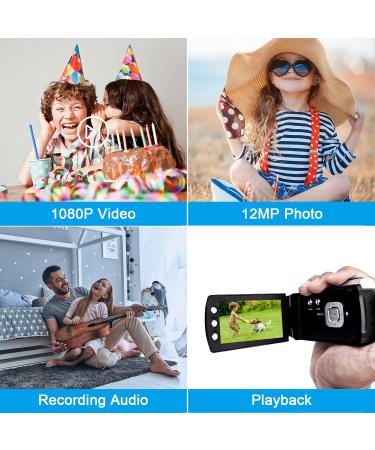 Heegomn Video Camera Camcorder 2.7K 36MP Vlogging Recorder for YouTube TikTok | 2.8'' LCD Screen, 8X Digital Zoom | Ideal for Teens & Beginners - Buy Online on GoSupps.com