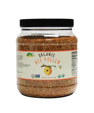 Greenbow Organic Bee Pollen - 100% USDA Certified Organic Non-GMO Halal Kosher Certified Pure & Natural Bee Pollen - Superfood Packed with Proteins Vitamins & Minerals - Gluten Free - 1 000g