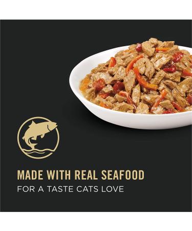 Purina Pro Plan Entrees in Sauce Adult Wet Cat Food - Seafood Stew (24 Pack, 3 oz. Cans) - Buy Online on GoSupps.com