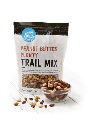 Happy Belly Peanut Butter Plenty Trail Mix 44 oz - Delicious Mix of Peanuts, Peanut Butter Chips, and Chocolate Chips - 1 Pack - Buy Online on GoSupps.com