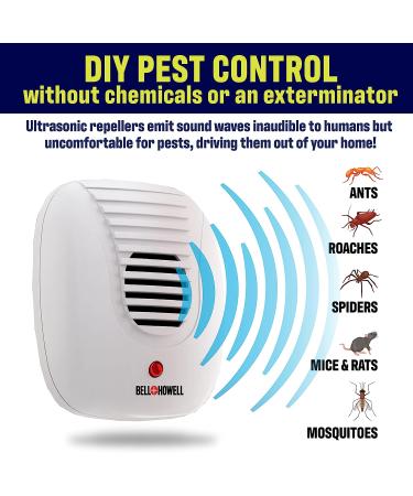 10-Pack Bell+Howell Ultrasonic Pest Repeller | Indoor Rodent & Mouse Repellent Plug-In for Home, Bedroom & Office | Chemical-Free Pest Control - Buy Online on GoSupps.com