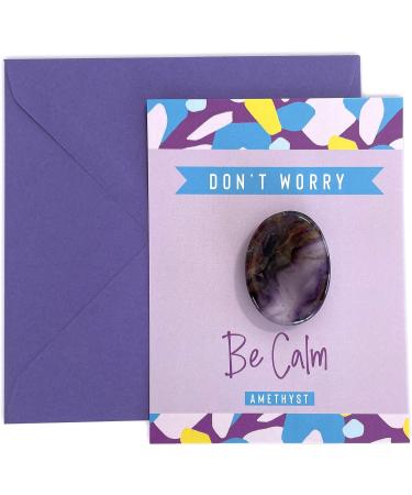 Amethyst Crystal Worry Stone - Stress Relief Gift for Birthday, Anniversary, Xmas - Buy Online on GoSupps.com