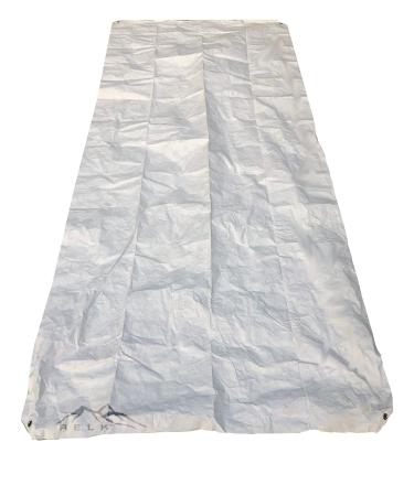 RELK Ultralight Tyvek Ground Cloth - Tyvek Tarp - Tent Footprint with Grommeted Corners - Backpacking or Camping - 4.5 Ft x 8 Ft