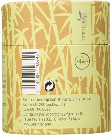 Buy From Cotton Swabs - Eco-Friendly Bamboo (200pcs 100ml) | International Shipping Available - Buy Online on GoSupps.com