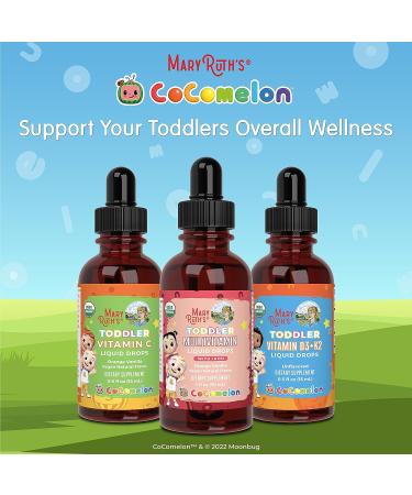 Cocomelon Toddler Multi by MaryRuth's | USDA Organic | Sugar Free | Immune Support | Vegan | Non-GMO | 1 Fl Oz - Buy Online on GoSupps.com