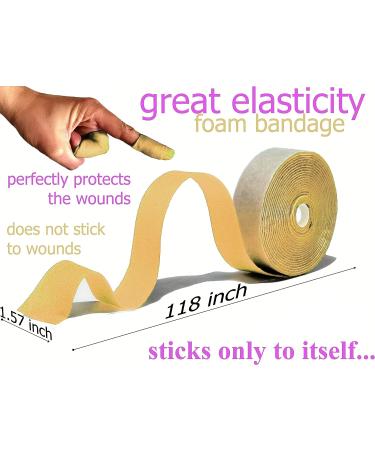 Czenano Fingertip, Knuckle, Toe Bandages - Latex Free, Elastic Bandaid for Cracked Fingers - Beige (1.57x118) - Buy Online on GoSupps.com