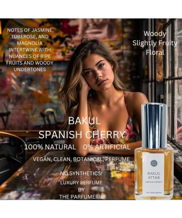 Bakul Spanish Cherry Attar 30ml | All-Natural Vegan Perfume | Organic Alcohol | Cruelty-Free Essential Oil - Buy Online on GoSupps.com