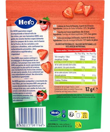 Hero Kids Chips Strawberry 12 G - Buy Online on GoSupps.com