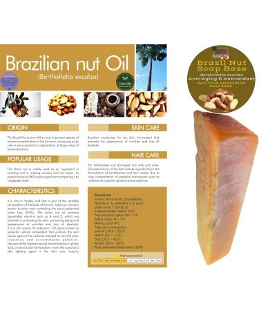 Nativilis Amazonian Soap Base 3KG - ANDIROBA 1KG - BACURI 1KG - BRAZIL NUT 1KG - Natural Vegan Face Skin Body Moisturises No Chemicals Additives Colours or Lauryl - Melt and Pour Copaiba Benefits - Buy Online on GoSupps.com