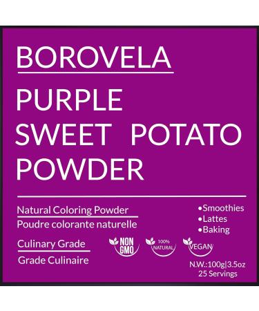 Organic Purple Sweet Potato Powder - 100g | Natural Food Colouring for Baking & Smoothies - Buy Online on GoSupps.com