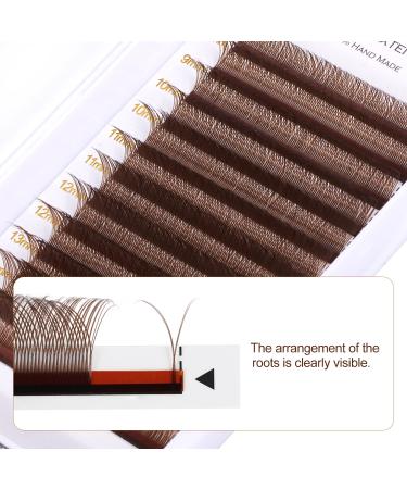 Y Lashes Extensions | Colored YY Premade Fans | Brown Eyelash Extensions D Curl 0.07mm 8-15mm Mixed Tray | Easy Fan Volume Lashes Supplies - Buy Online on GoSupps.com