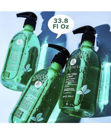 Luseta Tea Tree Oil Body Wash with Mint 33.8oz Best Body Wash for Sensitive Skin Sulfate free Helps Body Odor Athlete's Foot Jock Itch Ringworm Skin Irritations Shower Gel for Women Tea Tree 33.8 Fl Oz (Pack of 1) - Buy Online on GoSupps.com