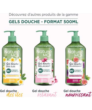  Natur moi Natur Moi - Relaxing Shower Gel - Hydrates and Nourishes - All Skin Types - Organic Cherry Blossom - 96% Natural Origin - 500 ml - Made in France - Buy Online on GoSupps.com