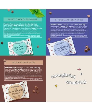 Love + Chew Mini Vegan Cookies Gluten Free 3g Plant Based Protein Per Cookie Healthy Snacks for Adults and Kids Individually Wrapped Chocolate Cookies Chocolate Lover Variety Pack 18 Pack Chocolate Lovers - 18 Pack - Buy Online on GoSupps.com